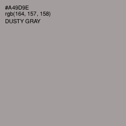 #A49D9E - Dusty Gray Color Image